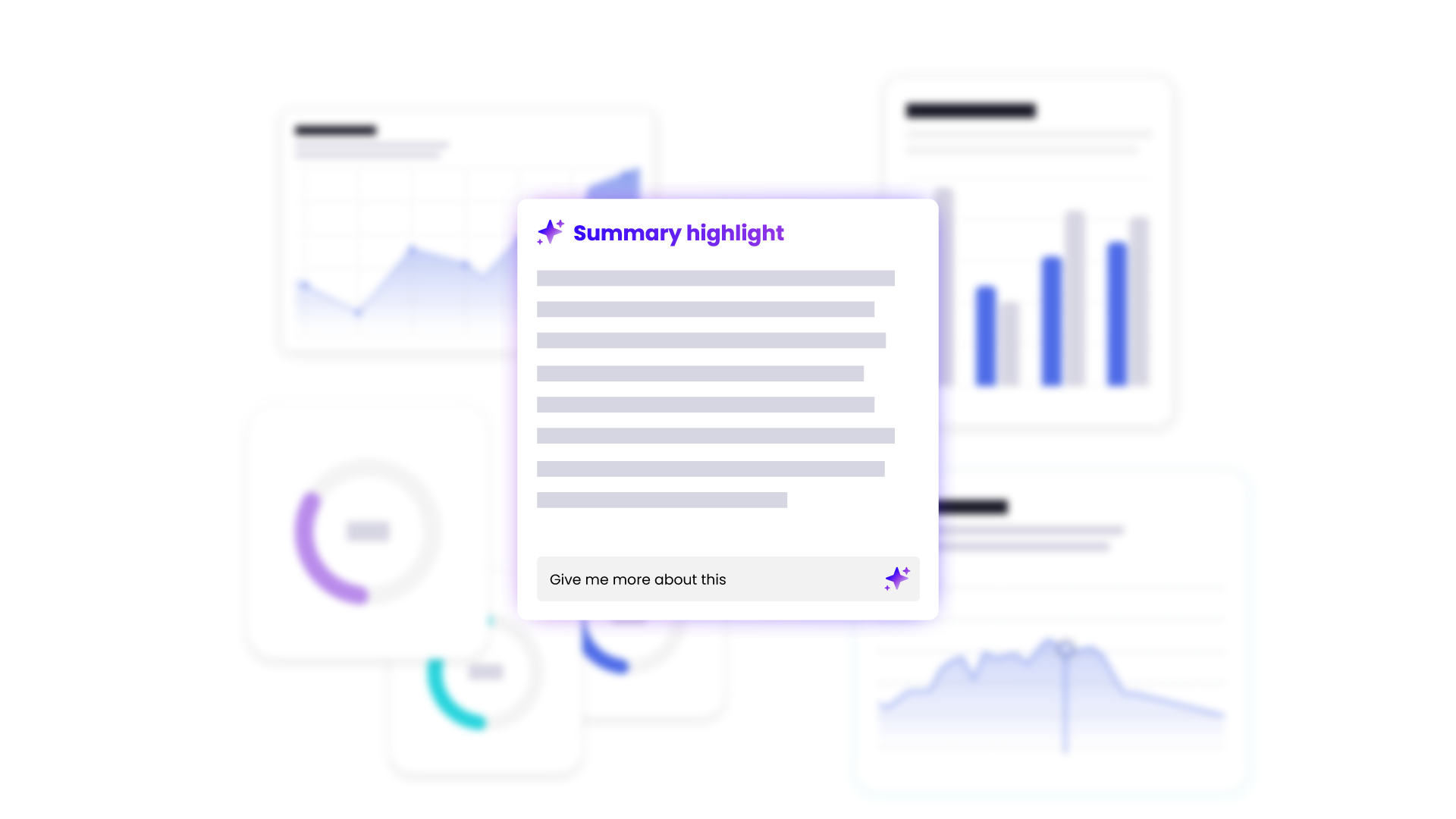 Mind dashboard with AI summary highlight